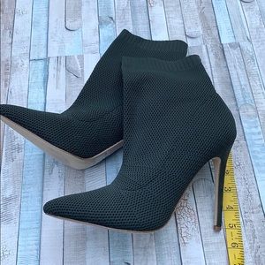 Olive Green Booties. Size 10
